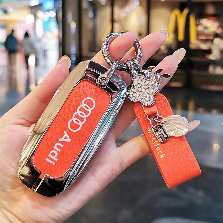 23新款奥迪A6L钥匙套A4车Q5LA3A5壳Q3q2l包a7a8扣q4etron扣tt女rs