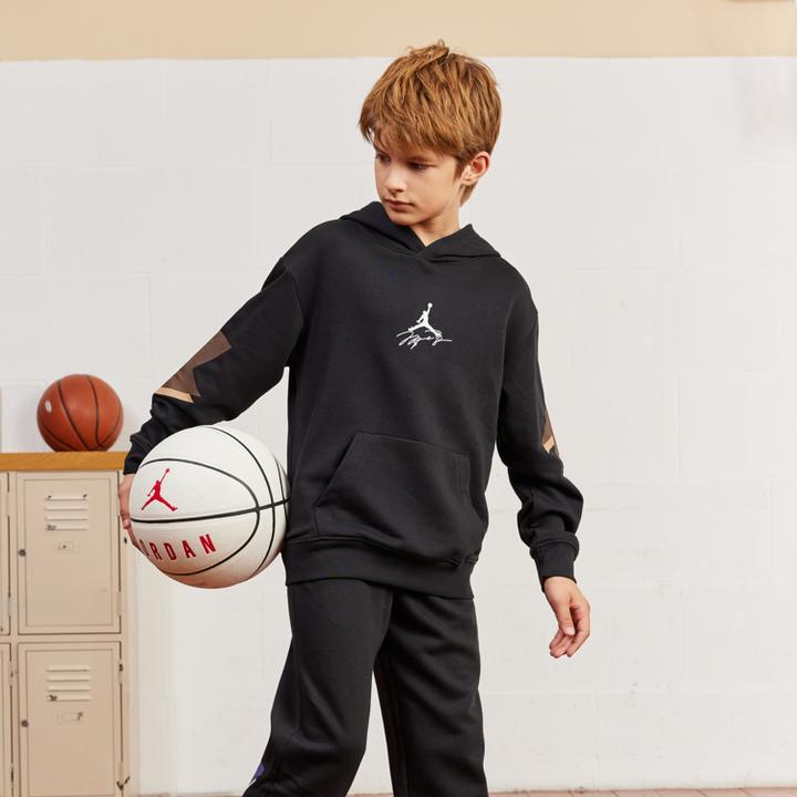 【官方旗舰】Air Jordan秋冬休闲加绒童装卫衣男童简约时尚卫衣C780