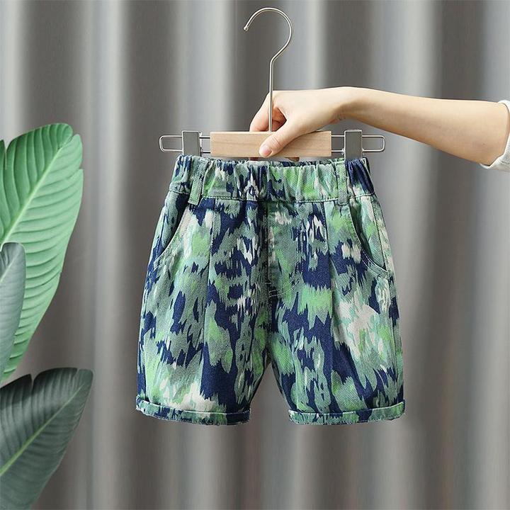 儿童夏季牛仔短裤2025新款男童时髦宽松五分裤子帅气宝宝洋气中裤