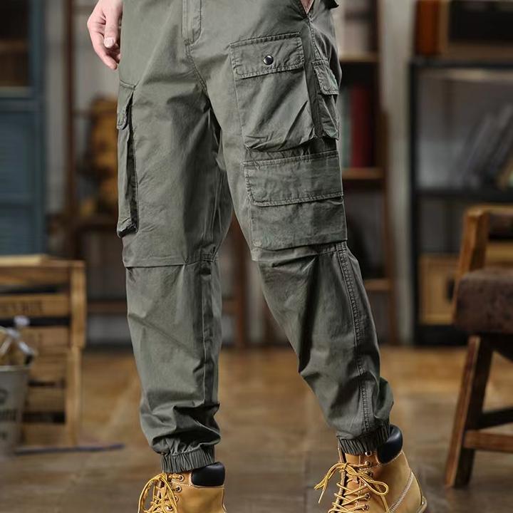 【唐潮】秋冬款纯棉男女同款户外通勤百搭多口袋军事风休闲工装裤