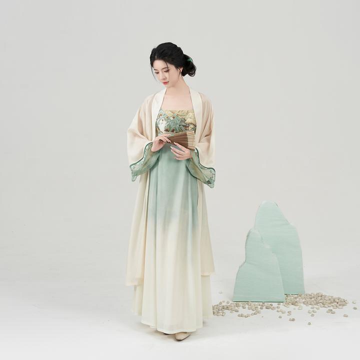 织造司原创·新中式国风连衣裙套装【青山行】欧若风