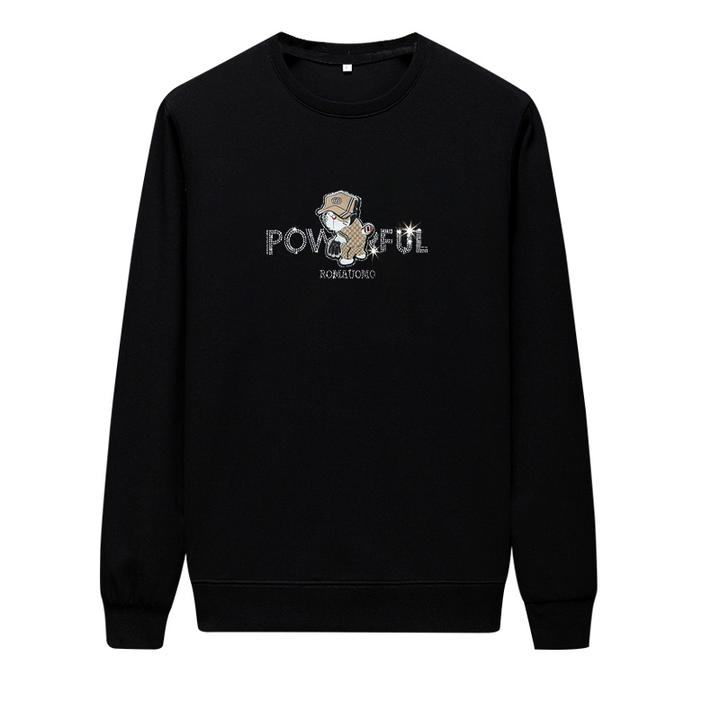 路约威格秋冬款卫衣男国际大牌高端潮牌烫钻欧货奢侈品男装上衣