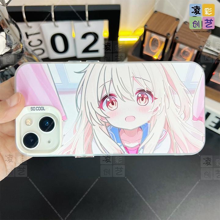 凌彩创艺适用于苹果华为小米二次元动漫绪山真寻大孔IMD彩银壳
