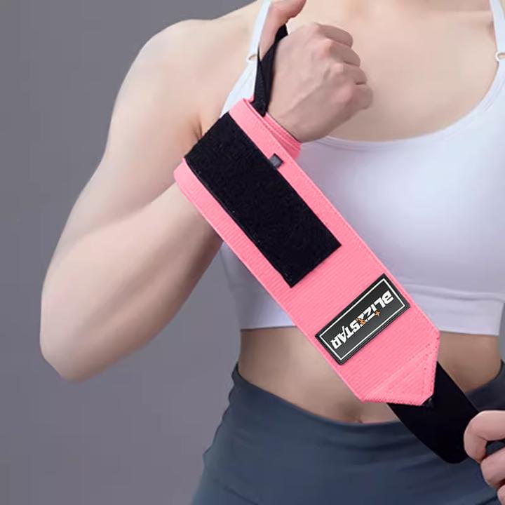 专业女性健身护腕卧推练胸加压缠绕护手腕运动防扭伤训练卧推助