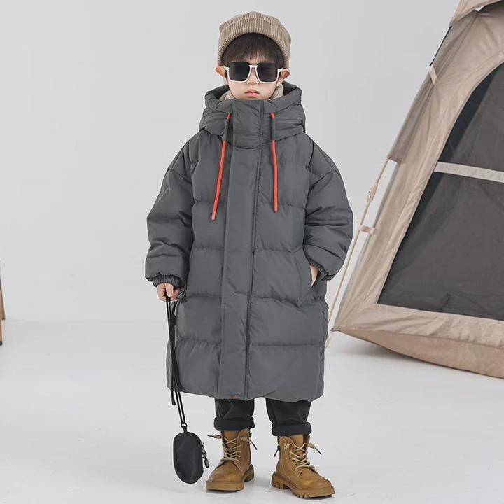 男童羽绒服冬季2024新款儿童长款外套女童宝宝秋冬装加厚保暖棉服