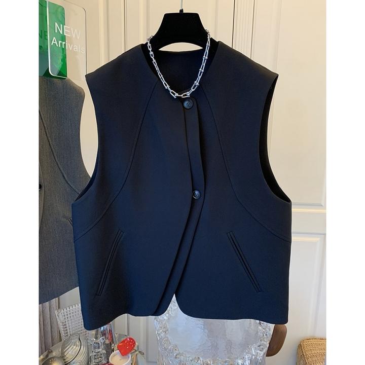 高级感设计感独特超好看西装马甲背心宽松外套上衣女2024秋新款