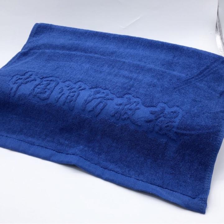 消防火焰蓝枕巾单人纯棉枕巾内务枕头巾加厚成人透气便携学生宿舍