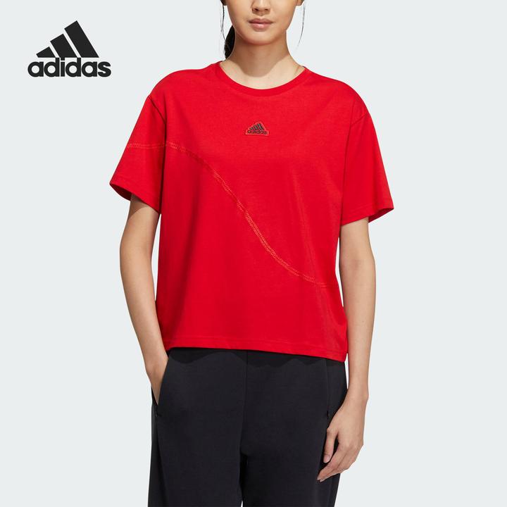 Adidas/阿迪达斯正品GFX SS TEE新年龙年款女士运动T恤IZ3139