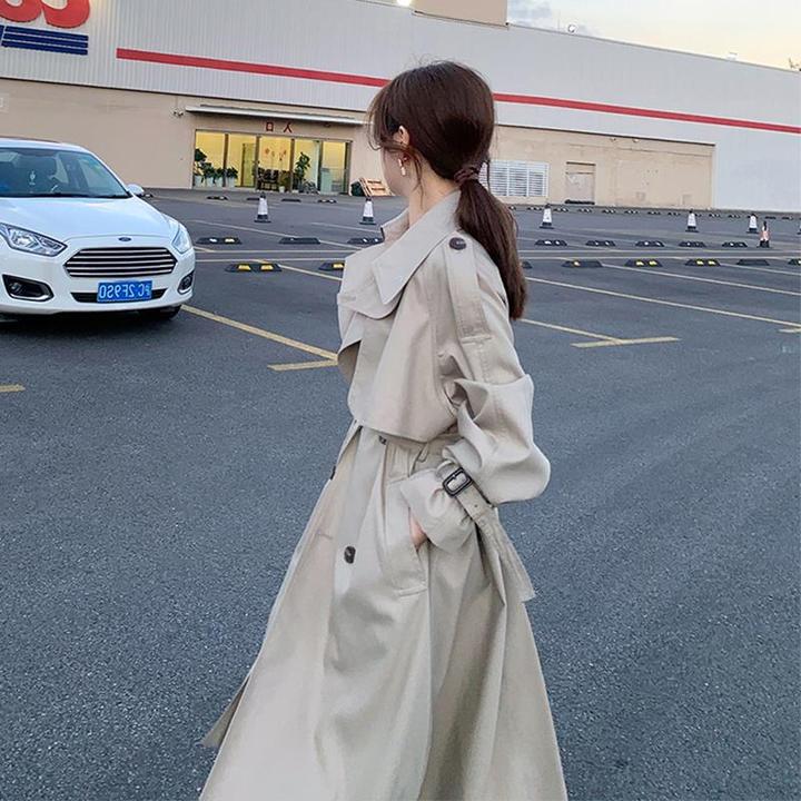 尤柯鸟风衣外套女2025新款春秋季小个子休闲韩系英伦风高级感中长