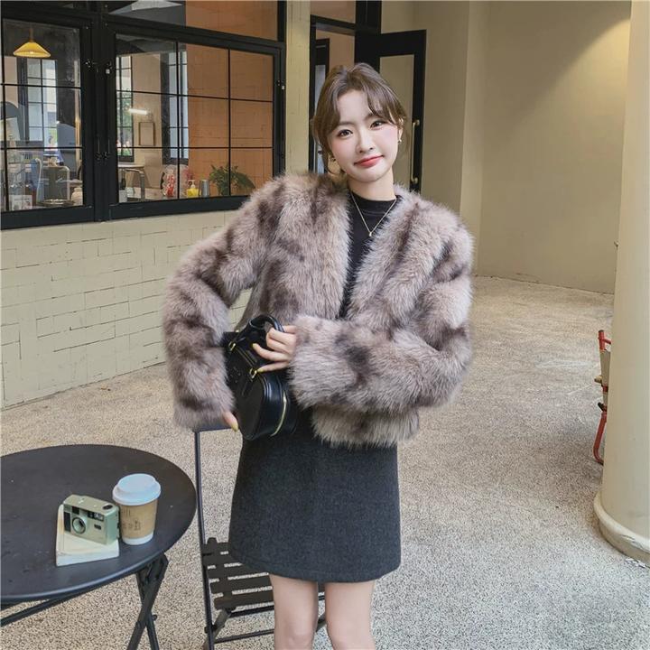 轻奢高级感毛绒外套女加厚2024冬仿皮草小个子超好看韩版皮毛一体