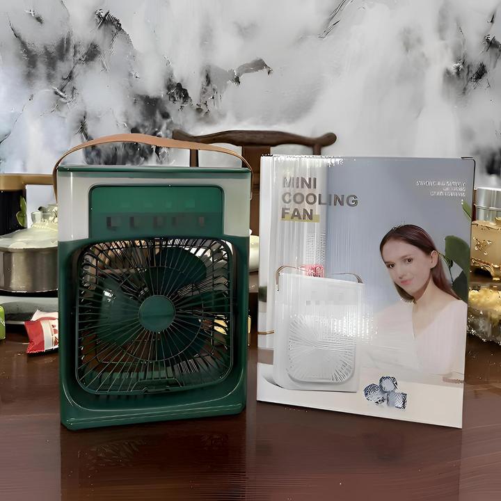 制冷加湿喷雾小电扇桌面喷雾风扇学生宿舍办公室风扇大风降温静音