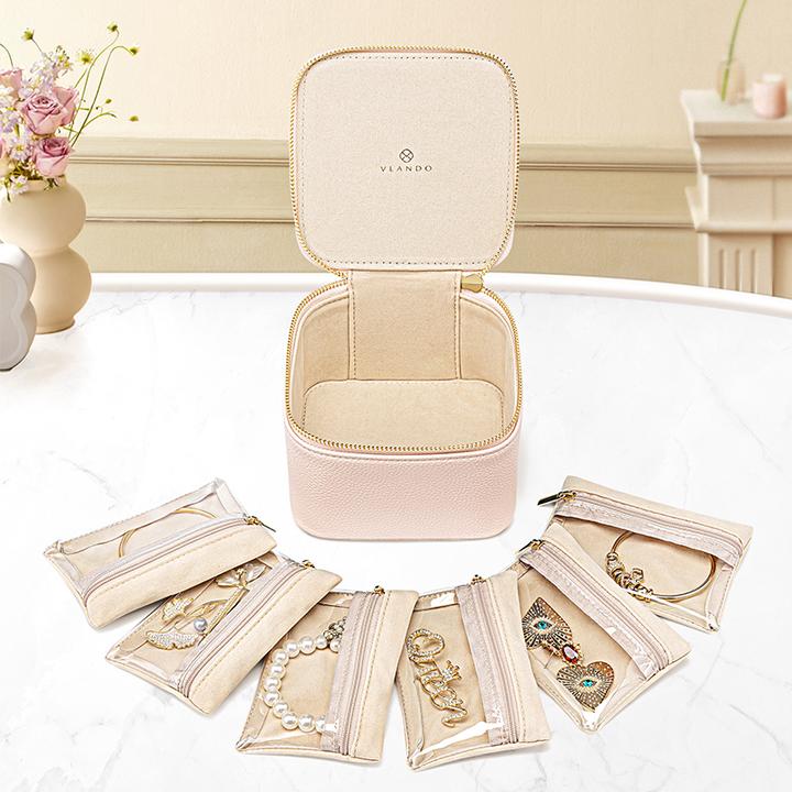 VLANDO/唯兰朵便携首饰收纳袋旅行收纳绒布防氧化项链收纳包独立