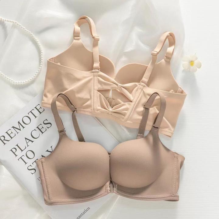 前扣美背夏季小胸薄款内衣女无痕美背聚拢性感无钢圈舒适吊带背心