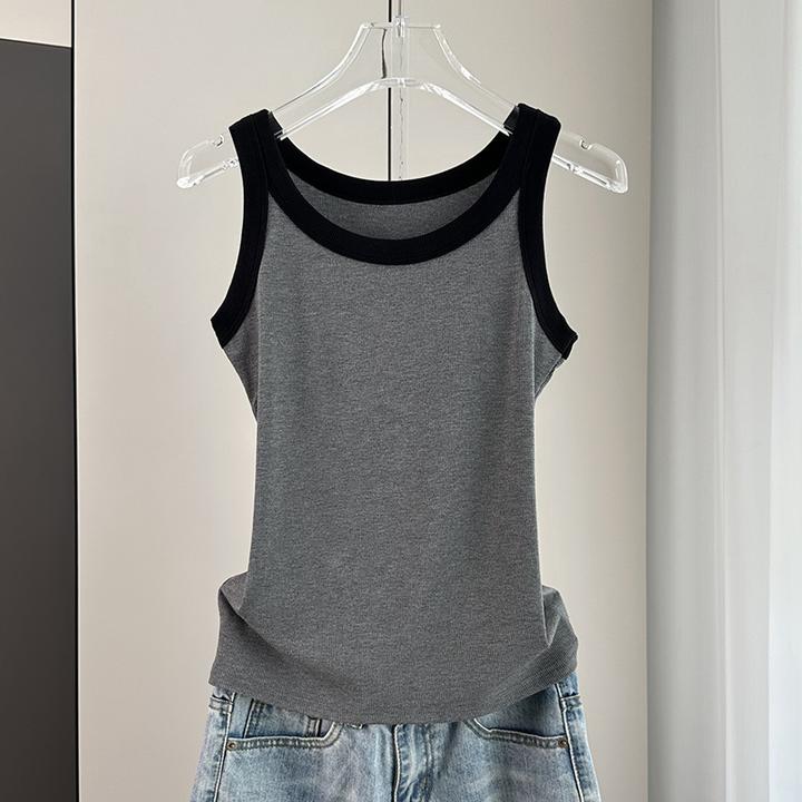 螺纹吊带背心女春秋内搭西服2025年新款莫代尔棉无袖外穿上衣夏季