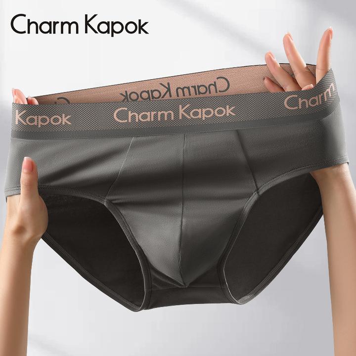 Charm Kapok男士内裤2025新款100%全棉裆纯棉质感抗菌三角裤礼盒