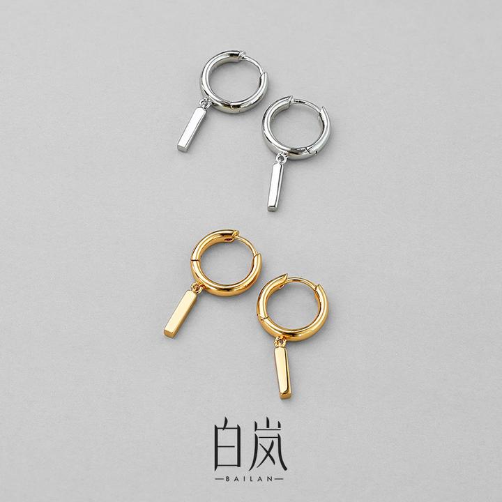 925银耳饰 白岚小风铃耳环简约设计感个性百搭素款气质春夏ED2912