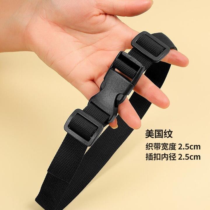 彩色可调节插扣背包带卡扣腰包绳登山包军绿行李货物捆绑带打包绳
