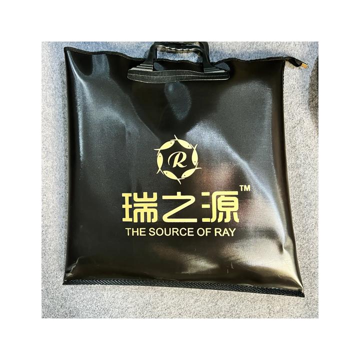 瑞之源加厚1.2EVA鱼护手提袋包防水耐磨款白牙黑布缝边折叠小巧