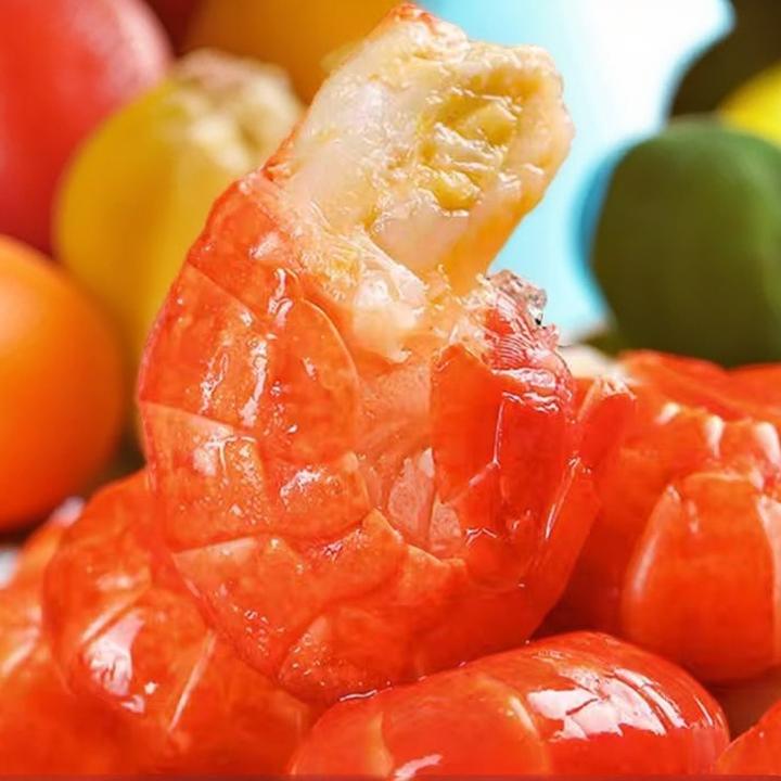 精品特级虾尾活虾现剥无冰龙虾100粒特大号左右海鲜新鲜青口贝