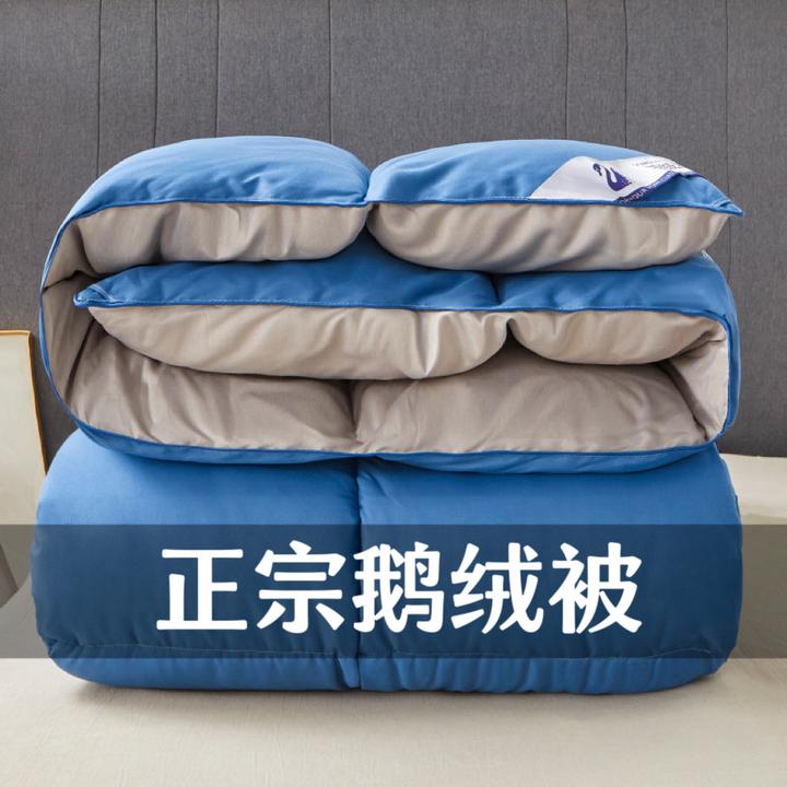 全棉羽绒被芯春秋被保暖加厚冬被活动礼品被子95白鹅绒被代发
