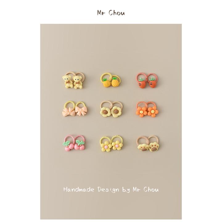 婴儿迷你小皮筋拇指发圈韩国儿童女童宝宝公主扎头发不伤发头绳