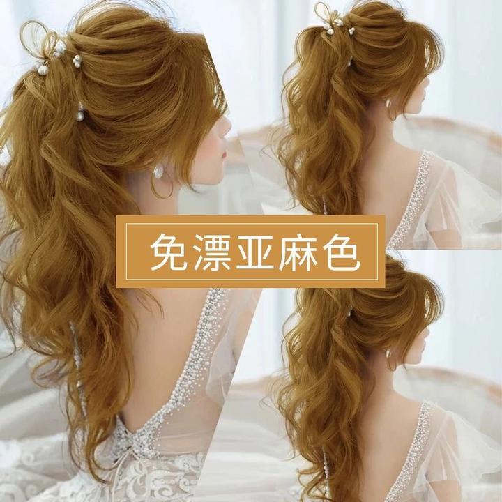 【买一送一】免漂亚麻色推荐染发剂纯自己在家染发膏植物男女显白