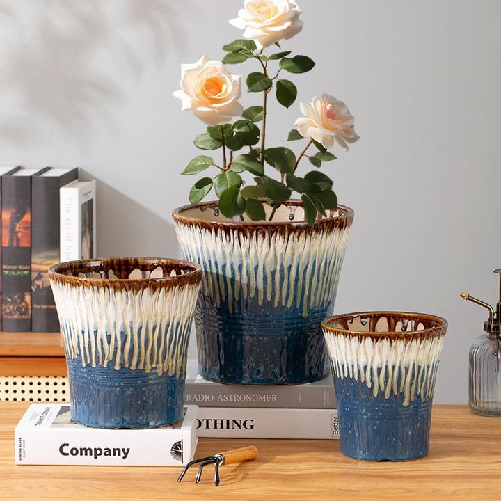 陶瓷花盆多肉花盆兰花花盆落地简约现代风花盆清仓捡漏特大号花盆