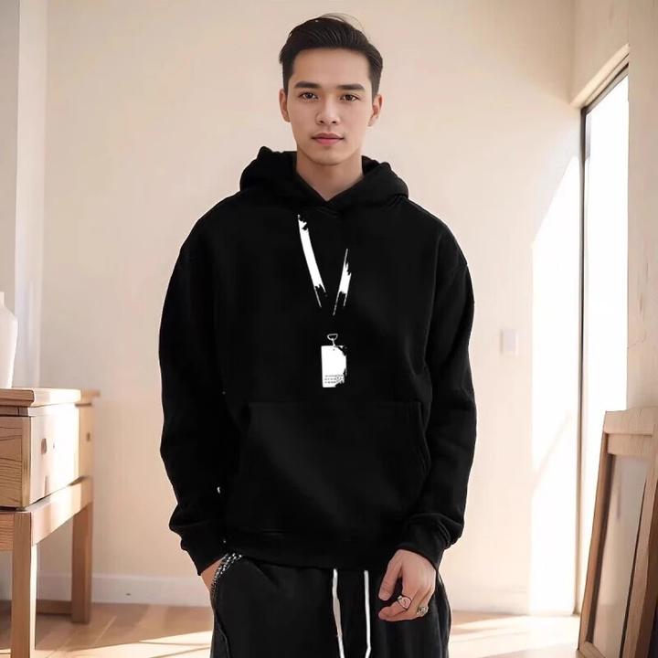 仓石一树潮牌个性印花连帽卫衣男士春秋冬季纯棉宽松情侣帽衫外套