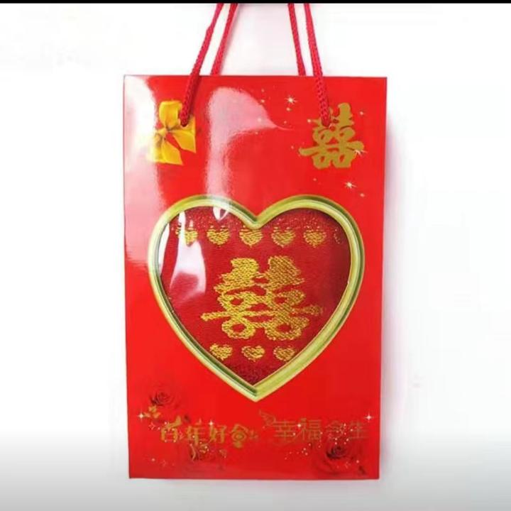结婚专用礼盒装加厚喜庆红毛巾大红色家用吸水情侣四季通用毛巾
