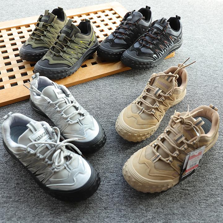 透气防臭工作鞋劳保鞋男夏季爆款网鞋户外休闲防滑登山鞋运动男鞋