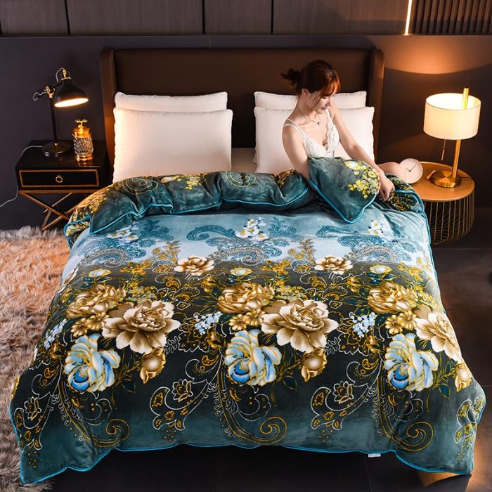 冬季新款轻奢加厚牛奶绒四件套床裙款高克重双面绒防静电可机洗