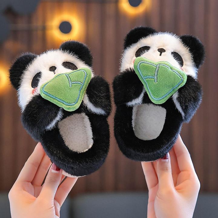 2025冬季儿童棉鞋加绒卡通可爱小中大童保暖居家室内防滑加厚棉鞋