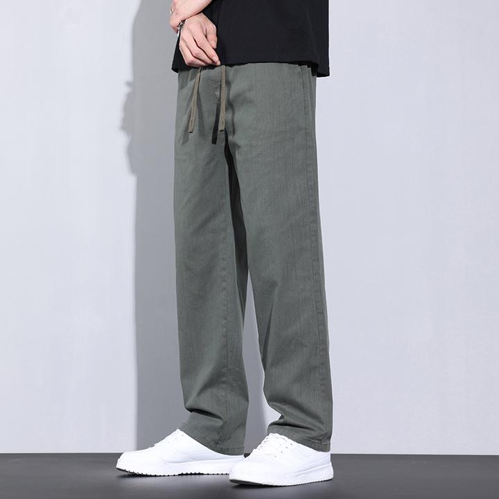 宽松直筒男士男款休闲裤长裤薄款潮流时尚百搭裤子透气男休闲裤