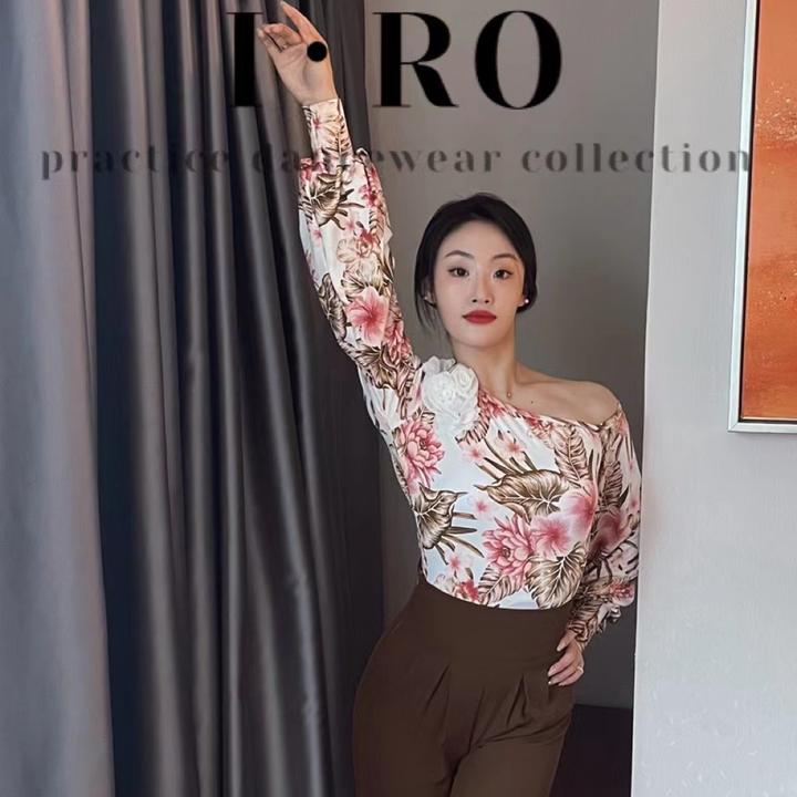 I·RO高级定制【初生浅桃】限定立体花斜领气质显瘦上衣