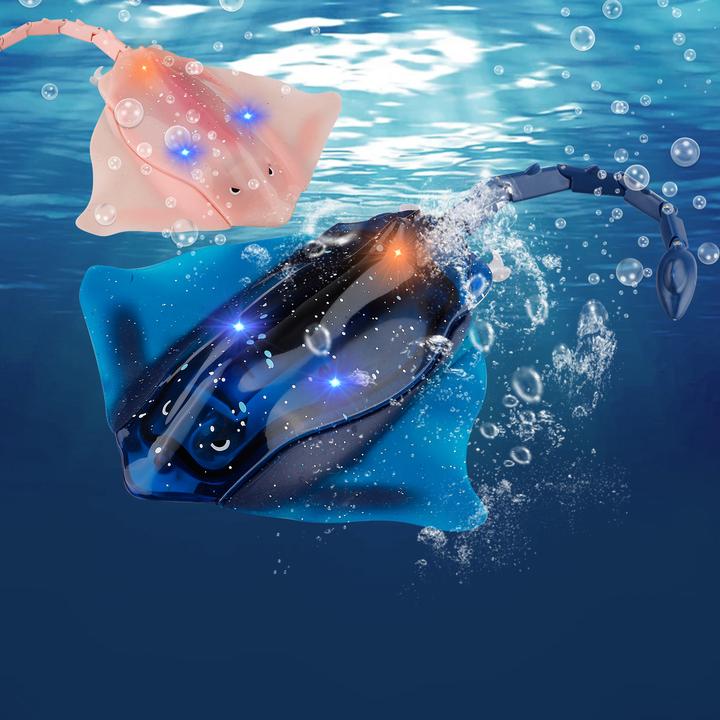 遥控鱼魔鬼鱼电动防水模型仿真夏天玩水戏水新奇特玩具男女孩礼物