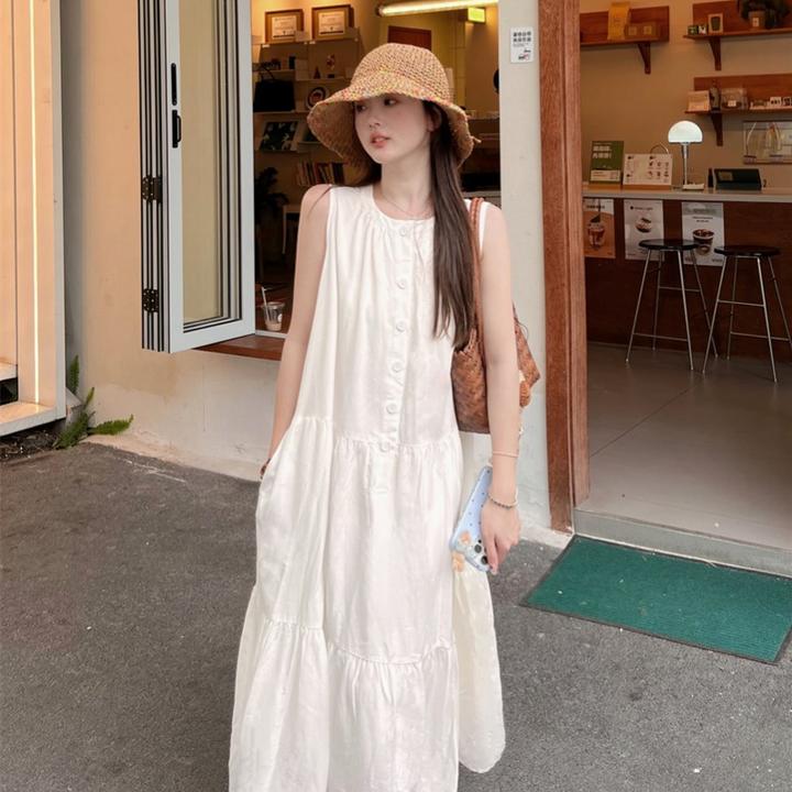 尤莱特 夏季圣米格尔气质高级显瘦遮设计感韩版时尚宽松连衣裙
