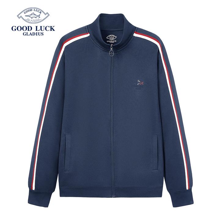 GOOD LUCK德鲨鲨鱼春秋休闲外套透气立领时尚夹克上衣-L1T42001
