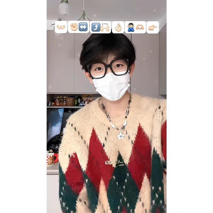 美式氛围感圣诞毛衣男冬季潮牌宽松慵懒风针织衫cleanfit情侣外套