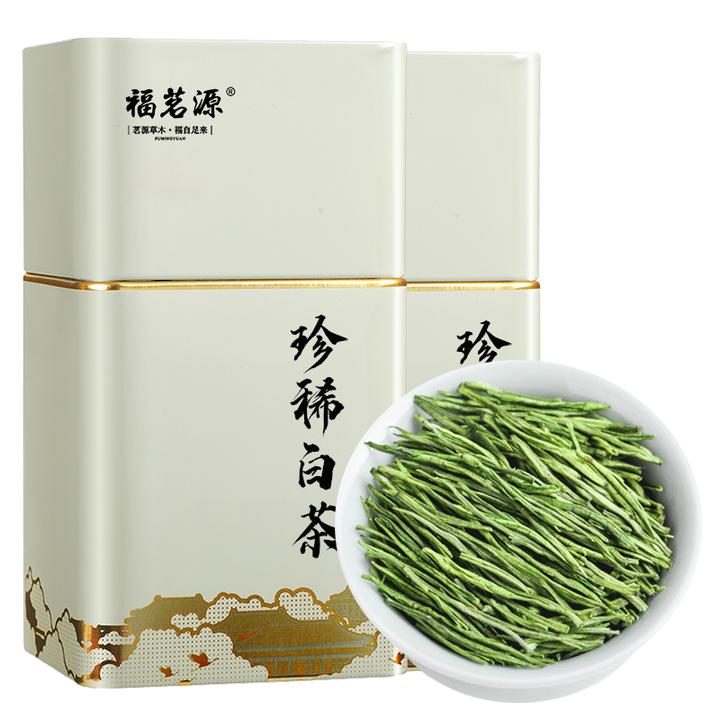 福茗源茶叶珍稀白茶 2025新茶一级明前手工浙江原产绿茶鲜嫩 60克