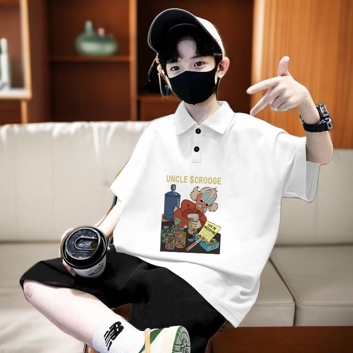 夏季儿童装男童百搭POLO衫帅气翻领短袖运动休闲男孩时尚韩版新品