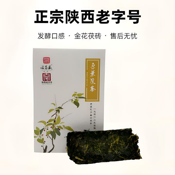 泾阳茯茶  桑叶茯茶秋霜后2023年500克花香蜂蜜甜 老字号非遗