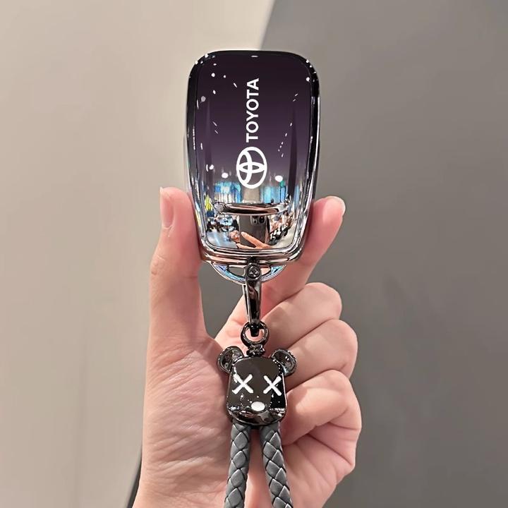 丰田钥匙套凯美瑞卡罗拉亚洲龙雷凌汉兰达荣放rav4威兰达车包壳扣