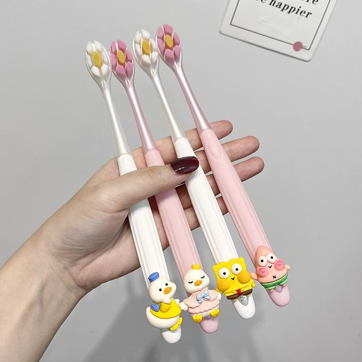 万根毛牙刷软毛护龈成人家庭组合装可爱卡通创意深层清洁口腔牙刷