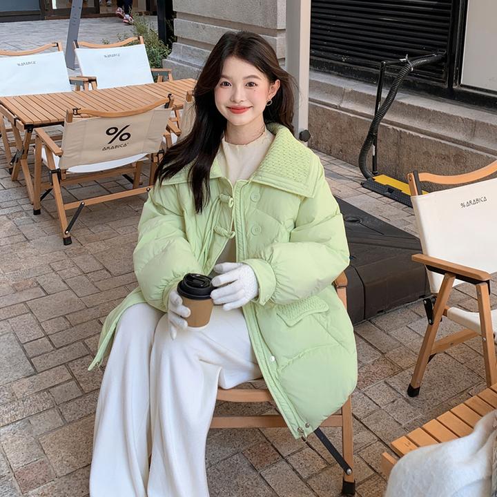 DEJIBVU/大季保暖羽绒服新胖mm加肥加大码小香风显瘦不臃肿8802