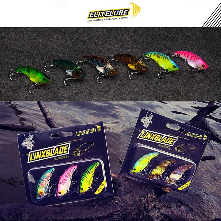 艾利特ELITELURE金灵VIB高震动路亚饵淡水海钓硬饵鲈鱼饵一盒3个