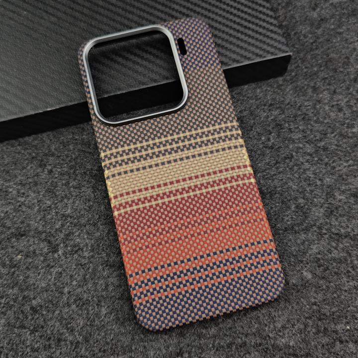 适用【小米15/15pro系列】凯夫拉芳纶纤维手机壳超薄裸机手感硬壳