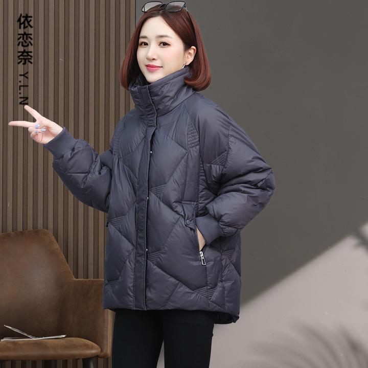 气质棉衣棉服女2024年新款时尚爆款冬装轻薄大码妈妈短款棉袄外套