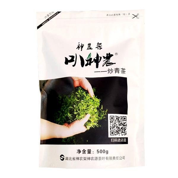 袋装神农架叭神农炒青茶云栗香型口粮茶500g