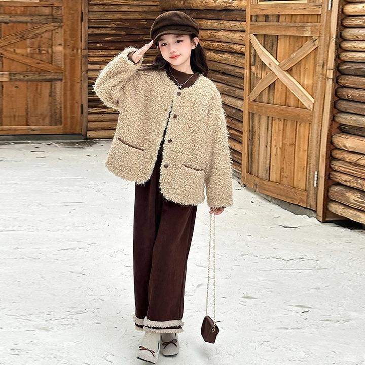 女童装秋冬装2024新款保暖6-12岁15岁中大童韩版洋气儿童百搭休闲