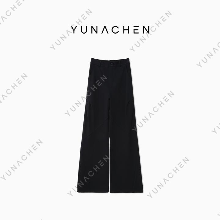 菠萝宝宝yuna【春泥】ZK6 加绒斜纹压褶梭织长裤女03-999-G24AWK22A